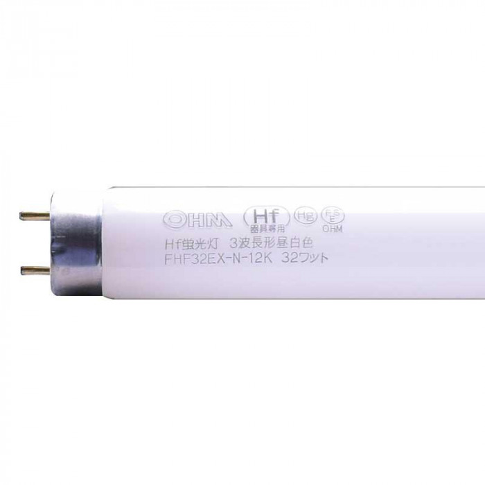 OHM 直管蛍光ランプ Hf器具専用 32形 3波長形 昼白色 FHF32EX-N-12K1P